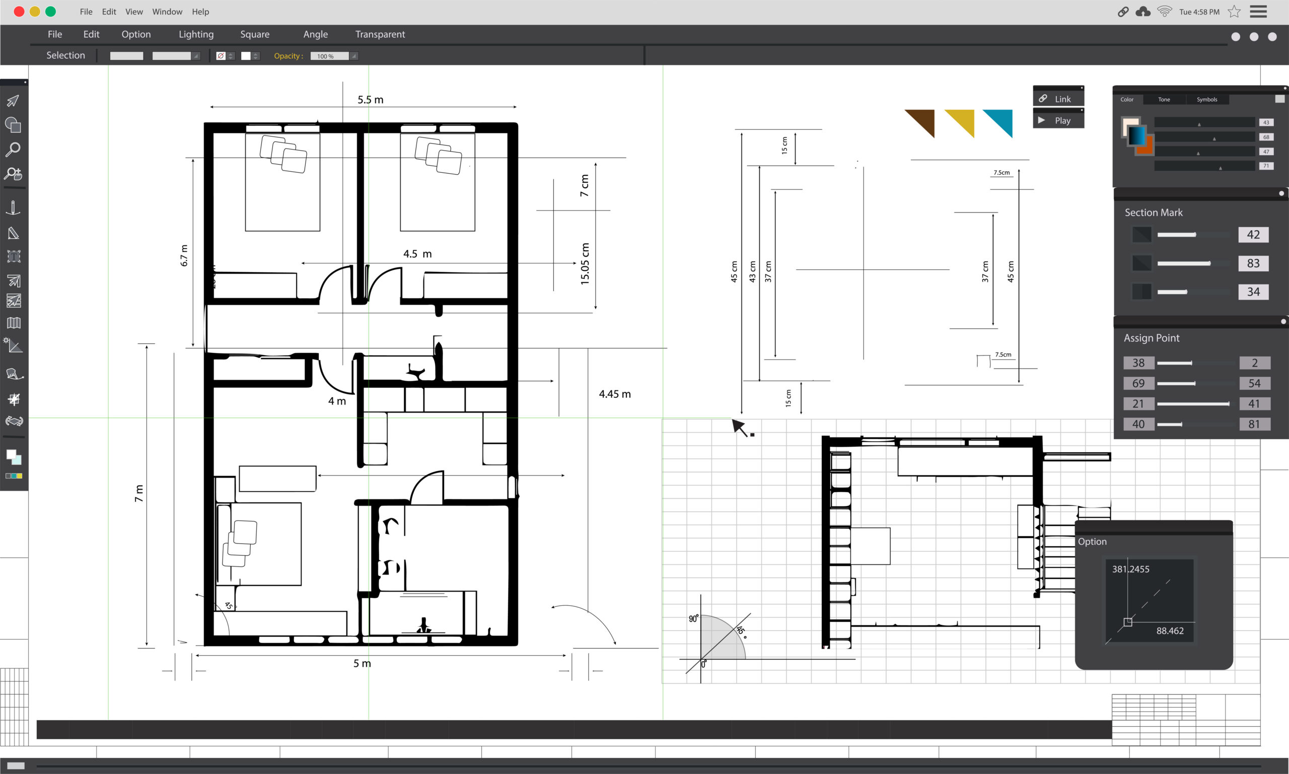 Illustration of house planning